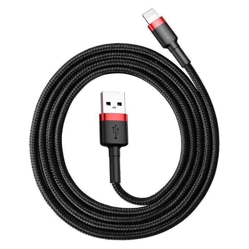 Kaabel Baseus  Baseus Cafule USB Lightning Cable 2.4A 1m (Red+Black)
