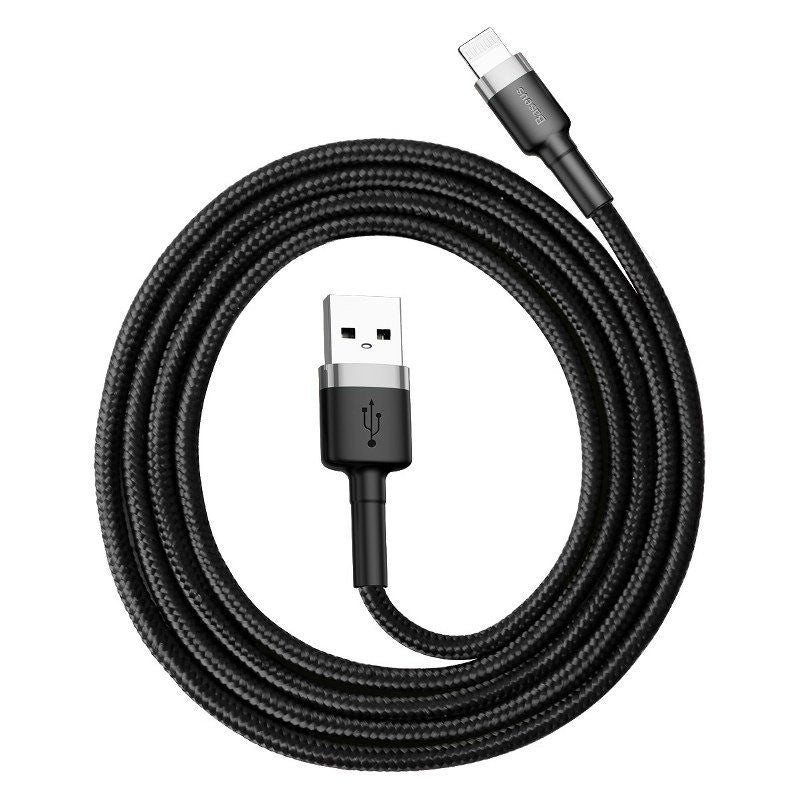 Кабель Baseus  Baseus Cafule USB Lightning Cable 2,4A 1m (Gray+Black)