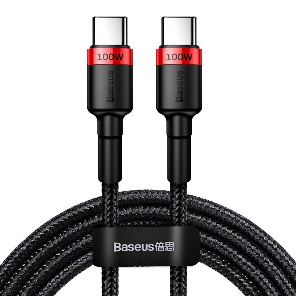 Kaabel Baseus  Baseus Cafule PD2.0 100W flash charging USB For Type-C cable (20V 5A)2m Red+Black