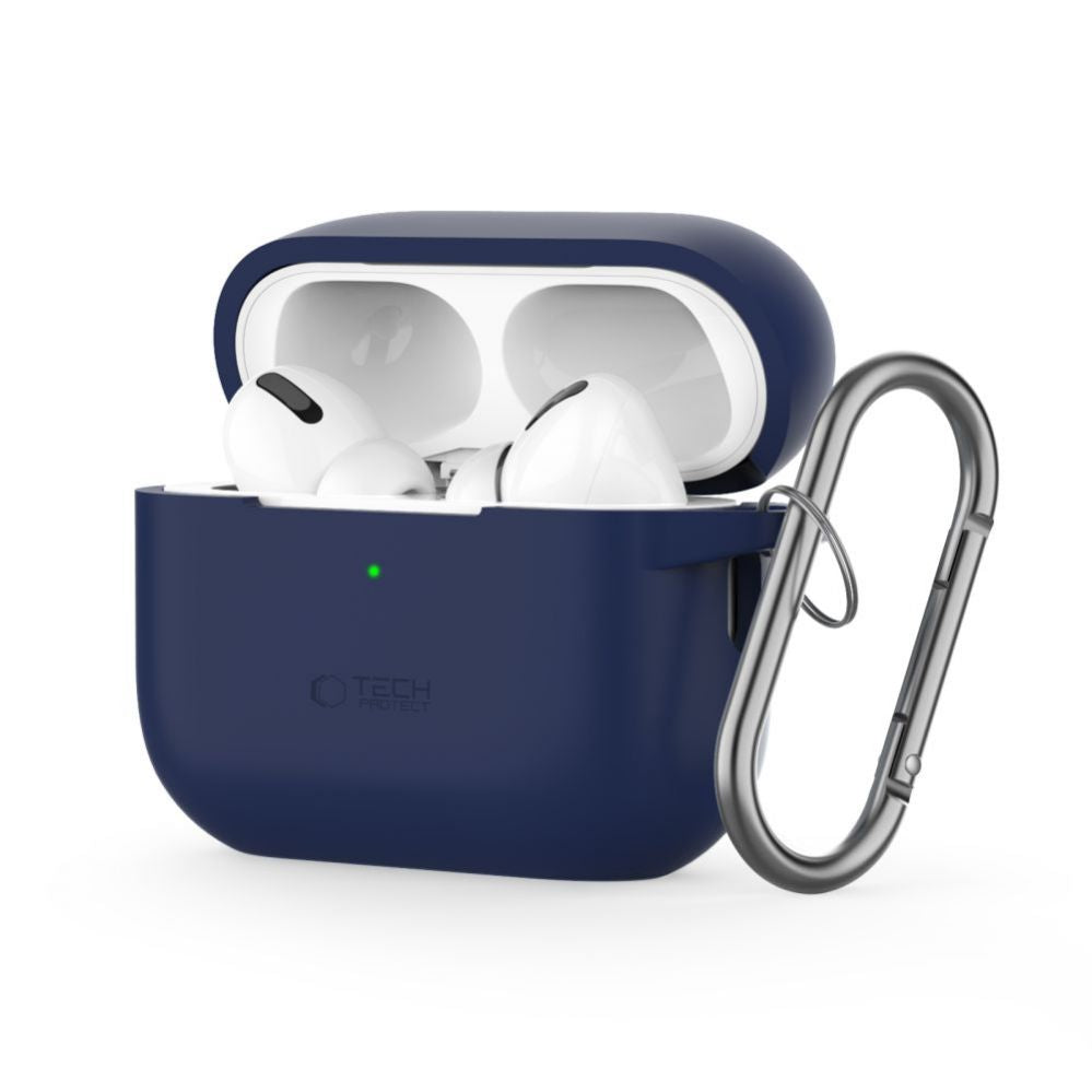 Korpus kõrvaklappidele Tech-Protect Apple AirPods Pro 1 / 2 Silicone Hook Case Blue
