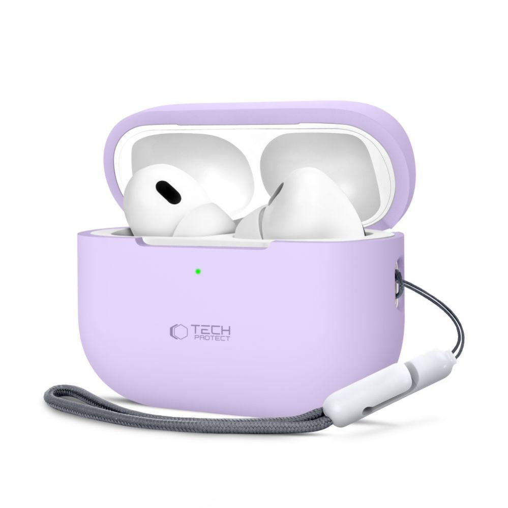 Чехол для наушников Tech-Protect Apple AirPods Pro 1 / 2 Silicone Case Purple