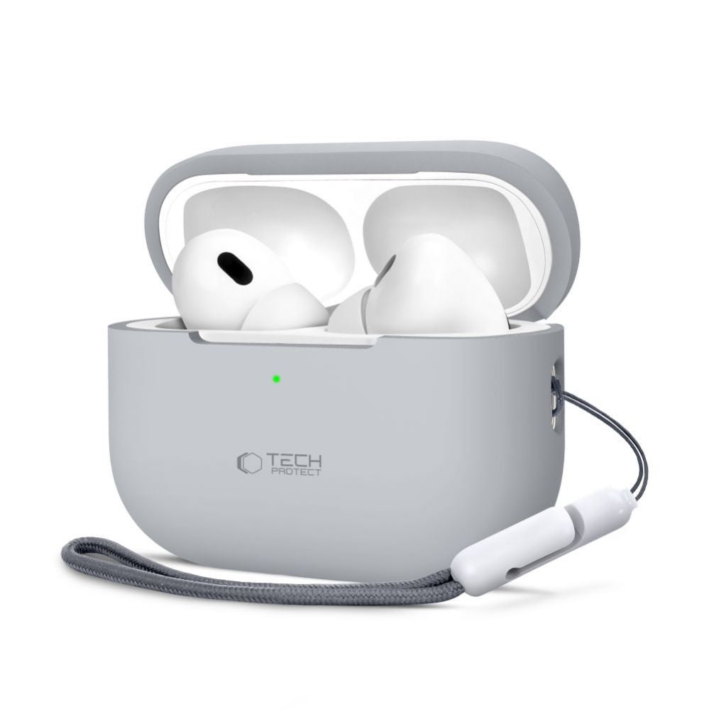 Чехол для наушников Tech-Protect Apple AirPods Pro 1 / 2 Silicone Case Gray