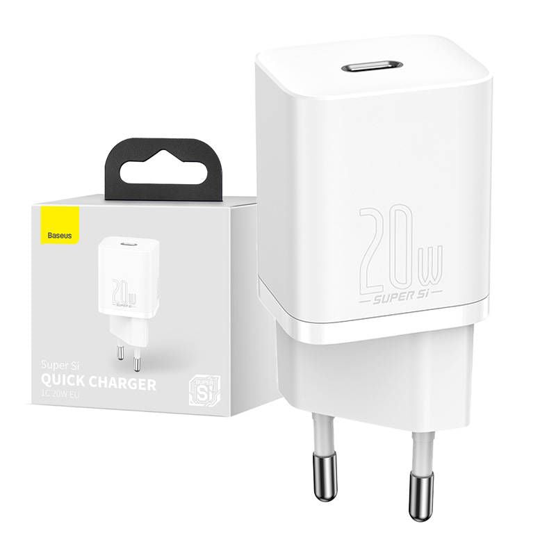 Адаптер Baseus  Baseus Super Si Quick Charger 1C 20W (white)