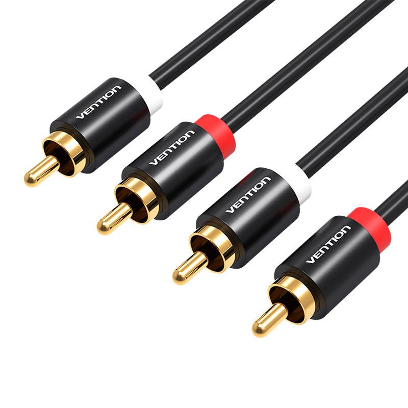 Converter Vention  Cable Audio 2xRCA male to 2xRCA male Vention VAB-R06-B200 2m (black)
