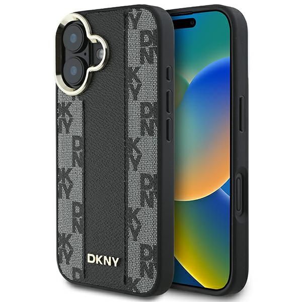 Other Phone Accessory DKNY Apple DKNY Checkered Pattern Magsafe iPhone 16 Case - Black