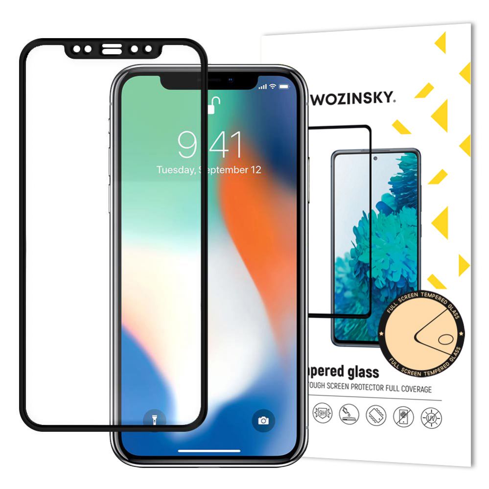 Kaitseklaasid Wozinsky  Wozinsky super tough full glue tempered glass full screen with frame case friendly Apple iphone xr / iphone 11 black