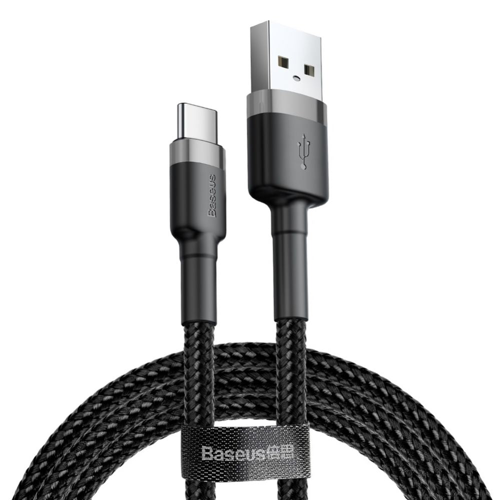 Kaabel Baseus  Baseus Cafule USB-A / USB-C QC 3.0 3A cable 0.5 m - black-gray