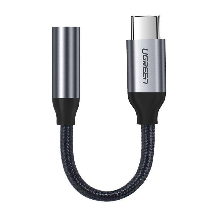 Адаптер Ugreen  Ugreen Headphone Adapter with 3.5mm mini jack to USB Type C 10cm gray (30632)