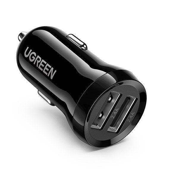 Autolaadijad Ugreen  Ugreen car charger 2x USB 24W 4.8 A (2x 2.4 A) black (50875) Black