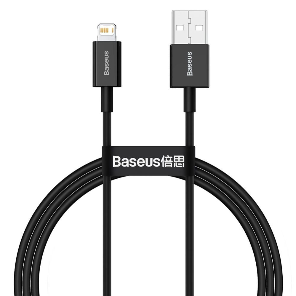Kaabel Baseus  Baseus Superior USB - Lightning fast charging data cable 2,4 A 1 m black (CALYS-A01)