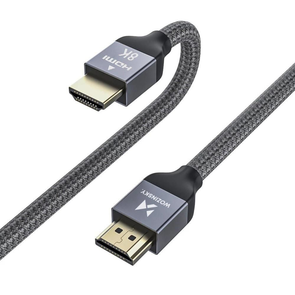 Кабель Wozinsky  Wozinsky cable HDMI 2.1 8K 60 Hz 48 Gbps / 4K 120 Hz / 2K 144 Hz 2 m silver (WHDMI-20)