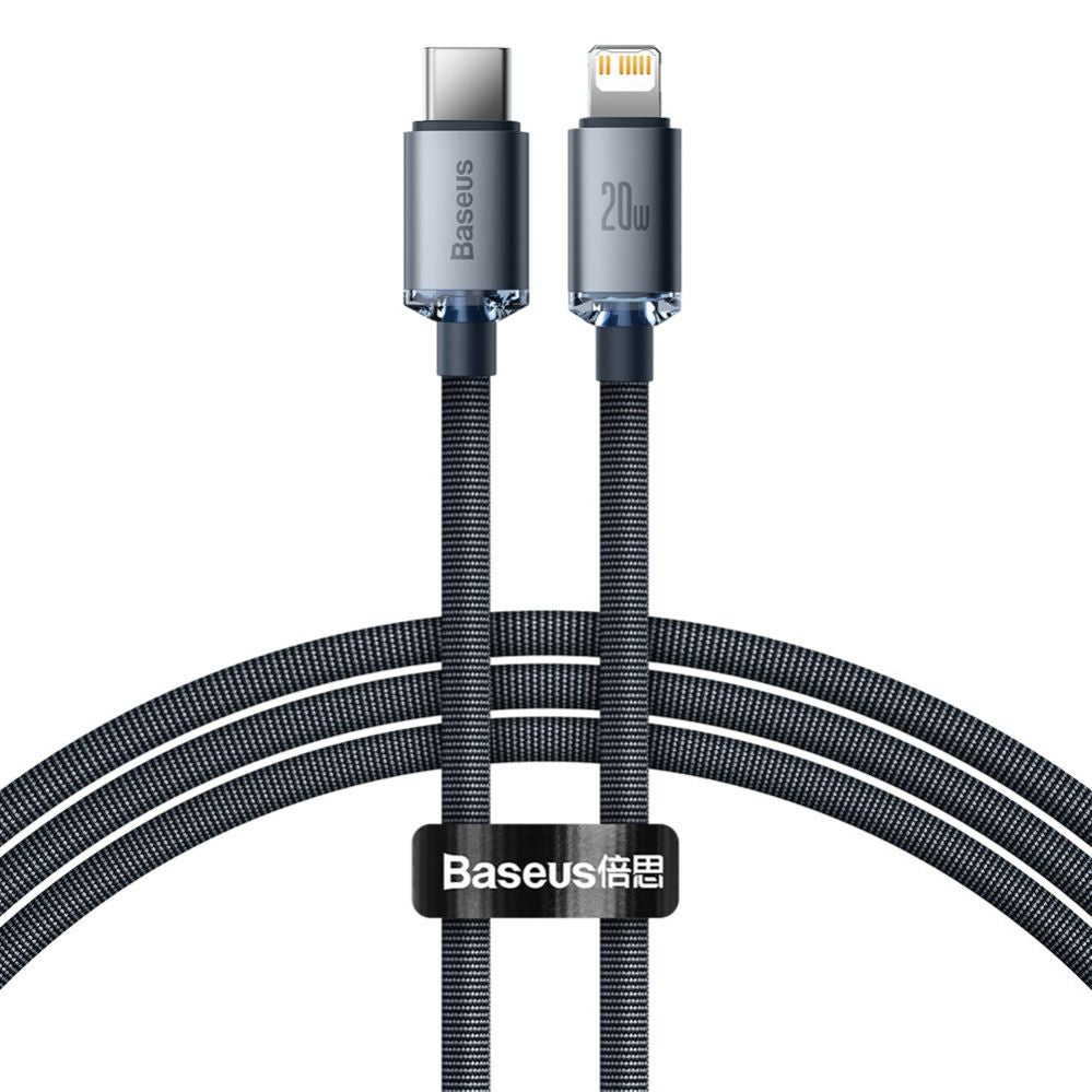 Kaabel Baseus  Baseus CAJY000201 Lightning - USB-C PD QC cable 20W 480Mb/s 1.2m - black