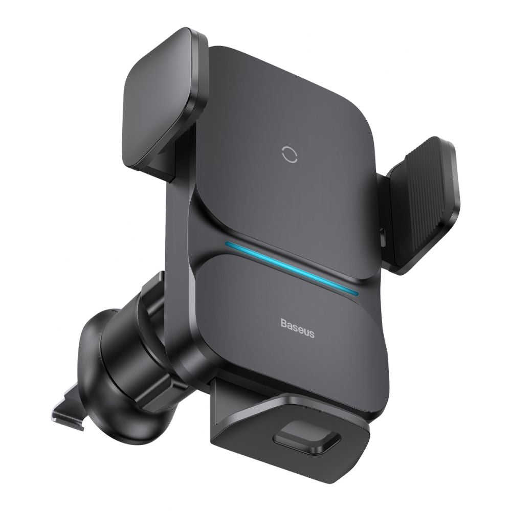 Adapter Baseus Baseus Wisdom Inductive Charger Car Phone Holder for Grille Black (CGZX000001)