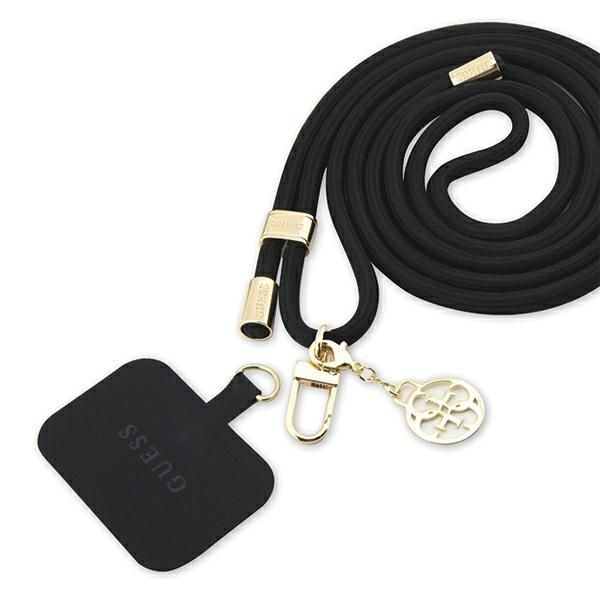 Muu Guess  Guess GUOUCNMG4EK Universal CBDY Cord Strap black/black Nylon 4G Metal Charm