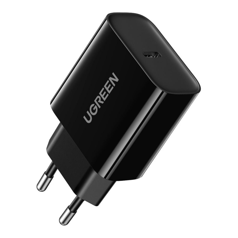Adaptrid Ugreen  USB wall charger Type C 20W Power Delivery black (10191) Black