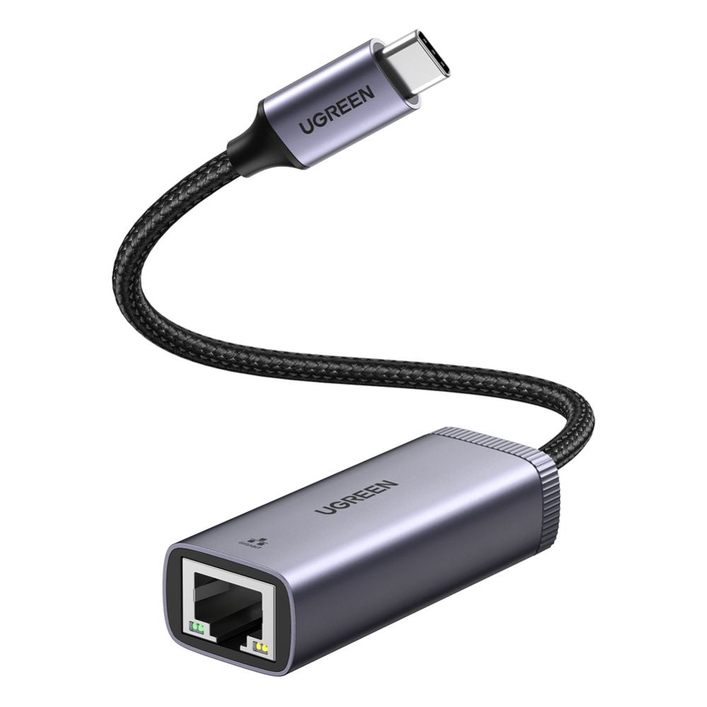 Muu telefoni lisavarustus Ugreen  Ugreen external USB Type C network adapter - RJ45 1Gbps (1000Mbps) gray (40322 CM483)