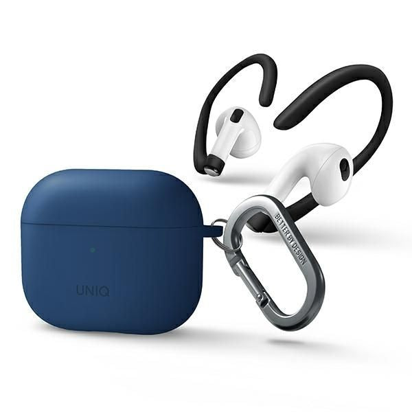 Tagakaaned UNIQ  Uniq Nexo case for AirPods 3 + Ear Hooks Silicone - blue