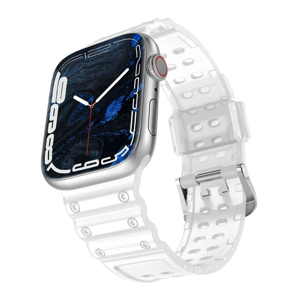 Back panel cover Hurtel - Strap Triple Protection for Apple Watch 42 / 44 / 45 / 49 mm band bracelet - transparent