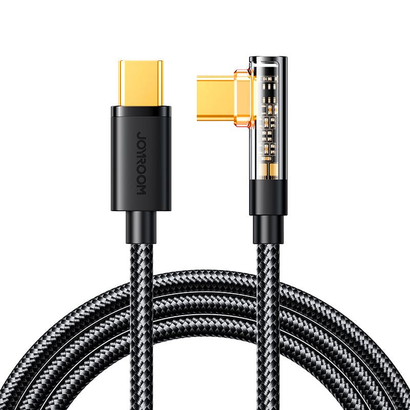 Cable Joyroom  Joyroom Gaming Cable S-CC100A6 USB-C (angled) / USB-C (straight) 100W 1.2m - black