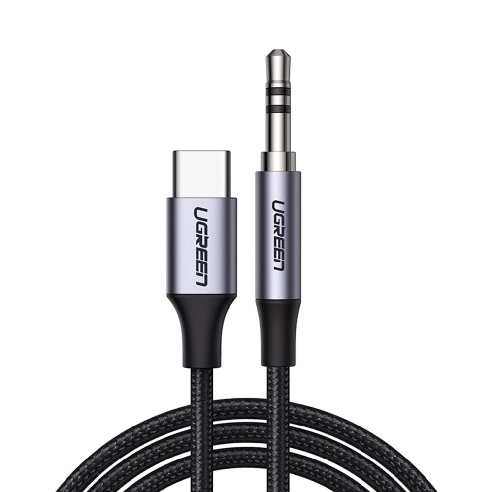 Кабель Ugreen  cable USB C - mini jack 3.5mm 1m (AV143) Grey