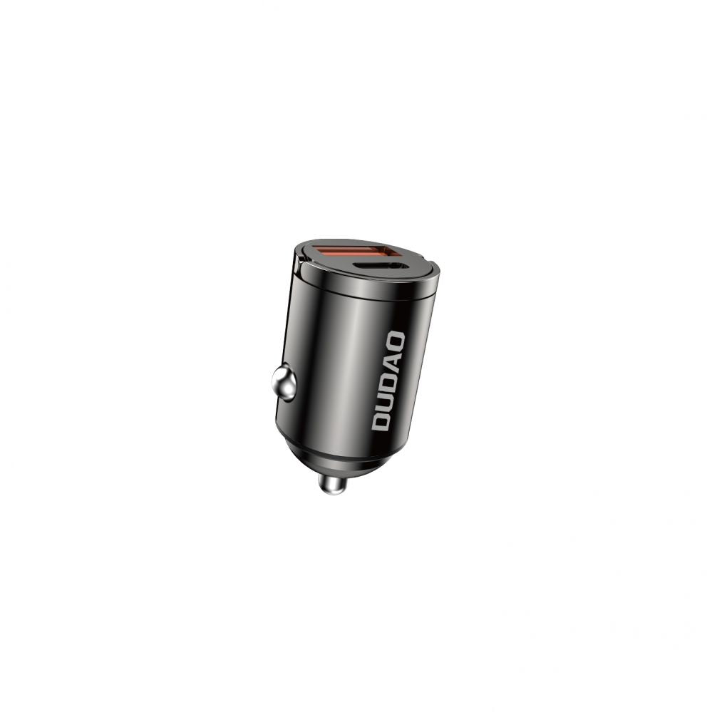 Адаптер Dudao  Dudao R3MAX 48W QC PD mini car charger - black