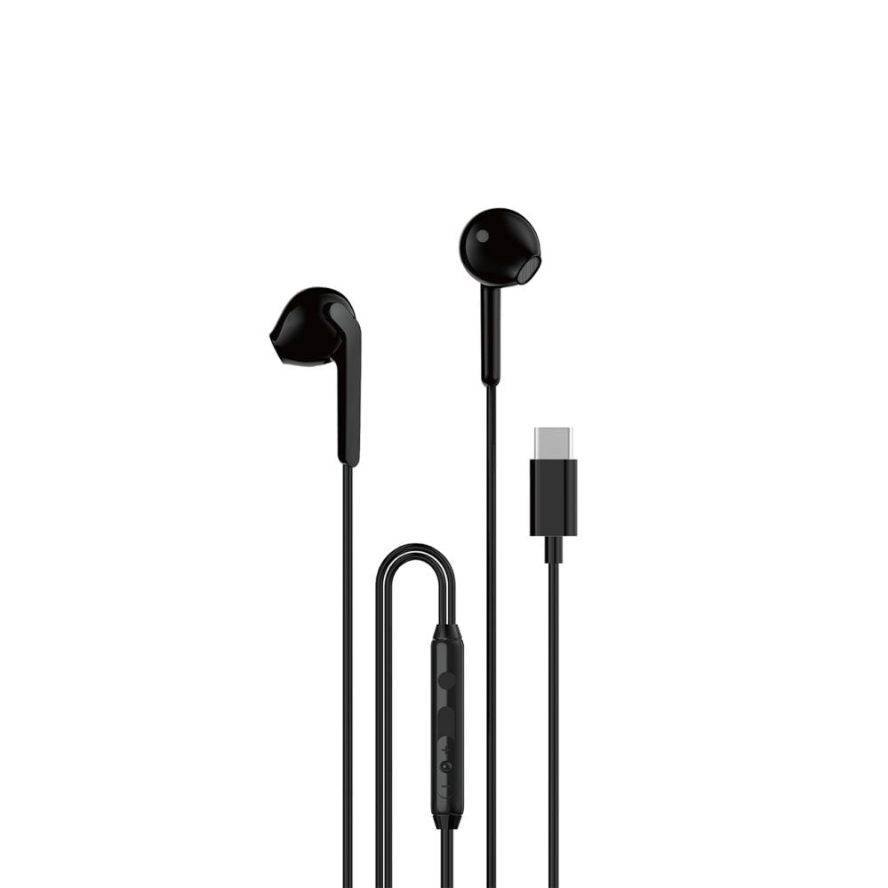 Wired headphones Dudao  Dudao X3C In-Ear Wired USB-C Headphones 1.2m - Black