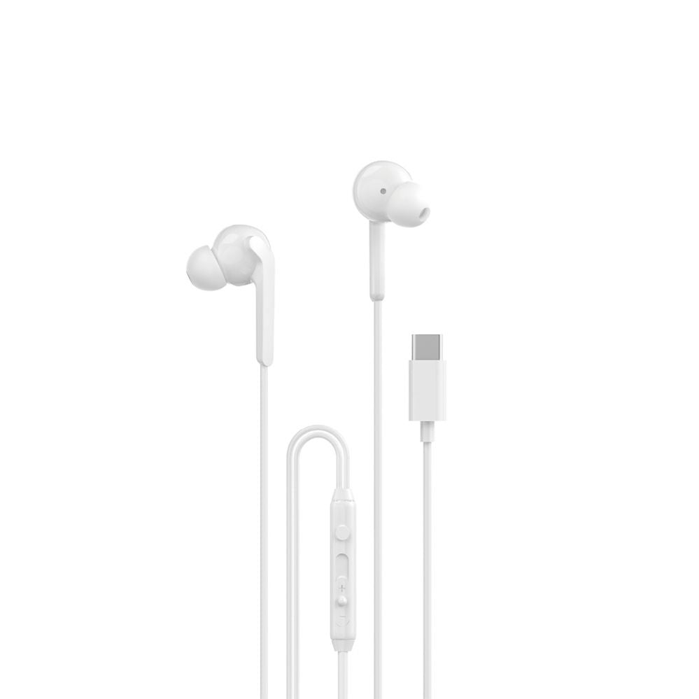 Wired headphones Dudao  IEM Earphones X3C+ Hi-Fi 1200mm White