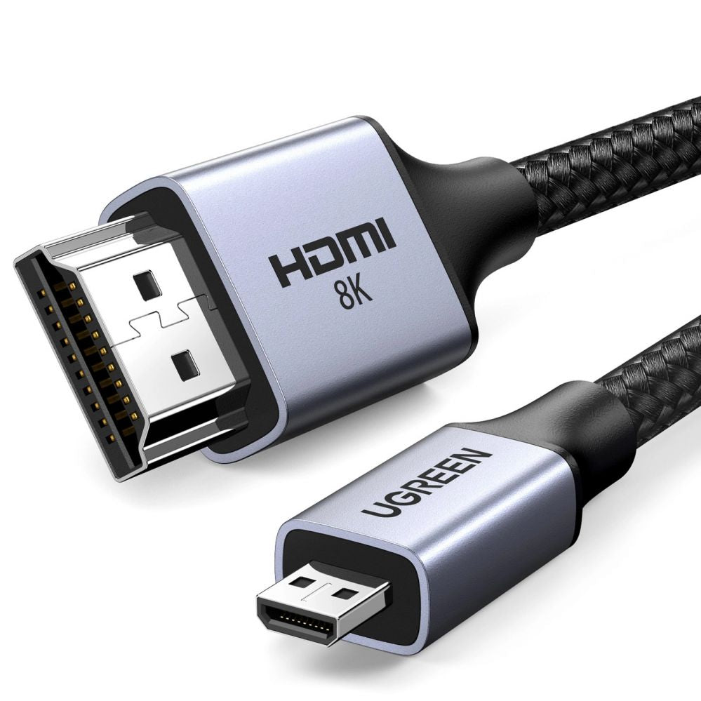 Kaabel Ugreen  Ugreen HD164 15516 micro HDMI / HDMI 2.1 8K cable 1m - gray