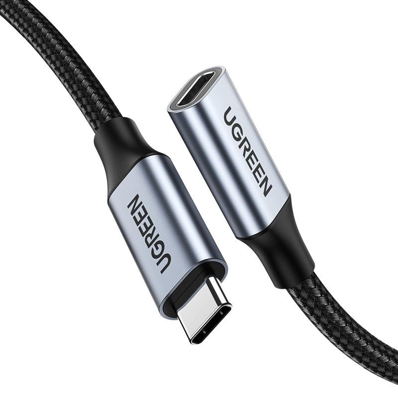 Кабель Ugreen  Ugreen US372 80810 USB-C - USB-C PD QC cable 100W 5A 10Gbps 0.5m - gray