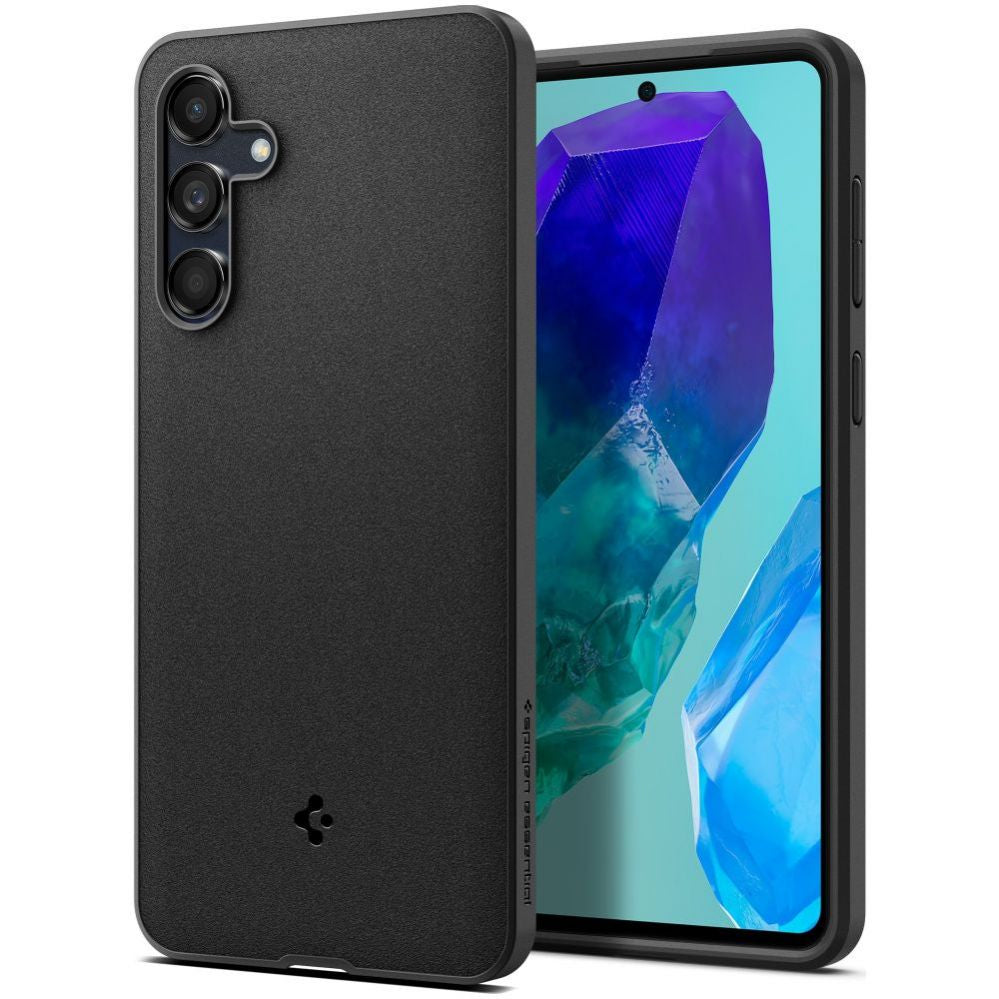 Tagakaaned Spigen - Spigen Essential SandBlast Case for Samsung Galaxy M55 5G - Matte Black