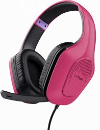 Headphones with microphone Trust Trust GXT 415P Zirox Pink