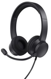 Headphone with microphone Trust  Austiņas Trust AYDA Black