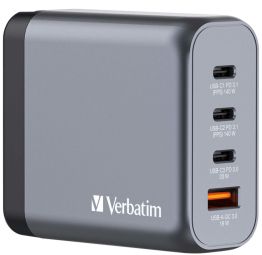 Adapter Verbatim  Lādētājs Verbatim Wall Charger 140W Grey
