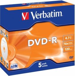 Other Computer Accessory Verbatim  Matricas DVD-R AZO Verbatim 4.7GB 16x 5 Pack Jewel