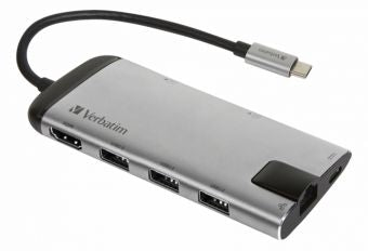 Док-станция Verbatim  Verbatim USB-C Multiport hub HDMI LAN USB SD MicroSD