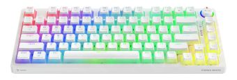 Computer keyboard SAVIO  Klaviatūra Savio Wireless Mechanical Phenix White 75% Outemu Red Pro Pudding