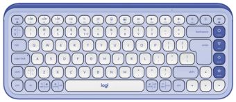 Arvuti klaviatuur Logitech  Klaviatūra Logitech POP ICON KEYS OFF White Lilac US
