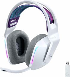 Наушники с микрофоном Logitech  Austiņas Logitech G733 White