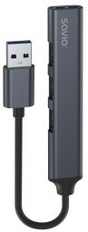 Контроллер SAVIO  Adapteris Savio USB-A – 3 × USB-A 2.0 / 1 × USB-A 3.1 GEN 1 HUB AK-70