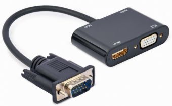 Webcam Gembird Adapter Gembird VGA Male - HDMI Female 0.15m Black