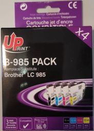 Tarvikud ja tarvikud Uprint  UPrint Brother LC985 4 Pack BK / C/ M/ Y