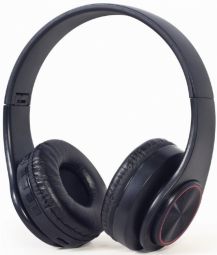 Wired headphones Gembird  Austiņas Gembird Bluetooth Stereo Headset with LED Light Effect Black