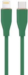 Kaabel Gembird  Kabelis Gembird Premium silicon 8-pin Male - USB Type-C Male 1.5m Green