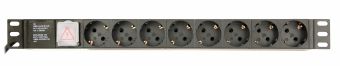 Зарядное устройство Gembird  Gembird Power Distribution Unit PDU 8 Schuko Sockets 1U 16A 3 m