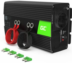 Laadija Green Cell Toiteinverteri muundur Green Cell Power Inverter Converter 24V kuni 230V 1000W/2000W Pure sine