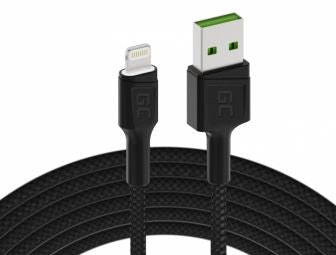 Cable Green cell  Green Cell GC Ray USB Male - Lightning Male Fast Charging with LED Diode 2m