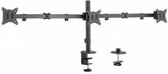 Аксессуар для мониторов Gembird  Monitora stiprinājums Gembird Adjustable Desk 3-display Mounting Arm 17”-27”