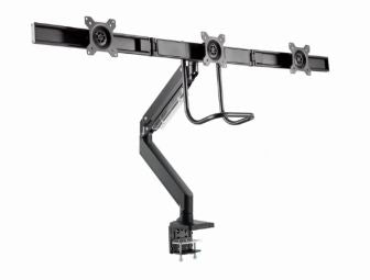 Monitori tarvik Gembird  Monitora stiprinājums Gembird 3-display Desk mounted adjustable max27" 1-6kg