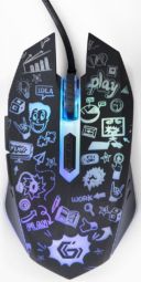 Computer mouse Gembird Gembird MUS-6B-GRAFIX-01 Black