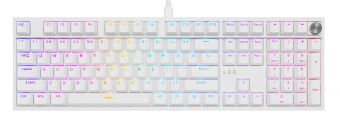 Computer keyboard Genesis Keyboard Genesis Thor 404 White Gateron Yellow Pro